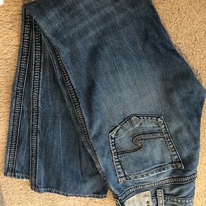 men’s silver jeans
